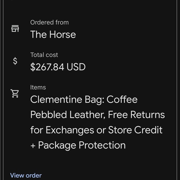 The Horse Clementine Bag: Coffee Pebbled - Picture 7 of 8